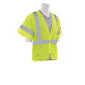 S6631P ANSI Class 3 Hi-Viz Lime Mesh Vest w/Zipper (Medium)